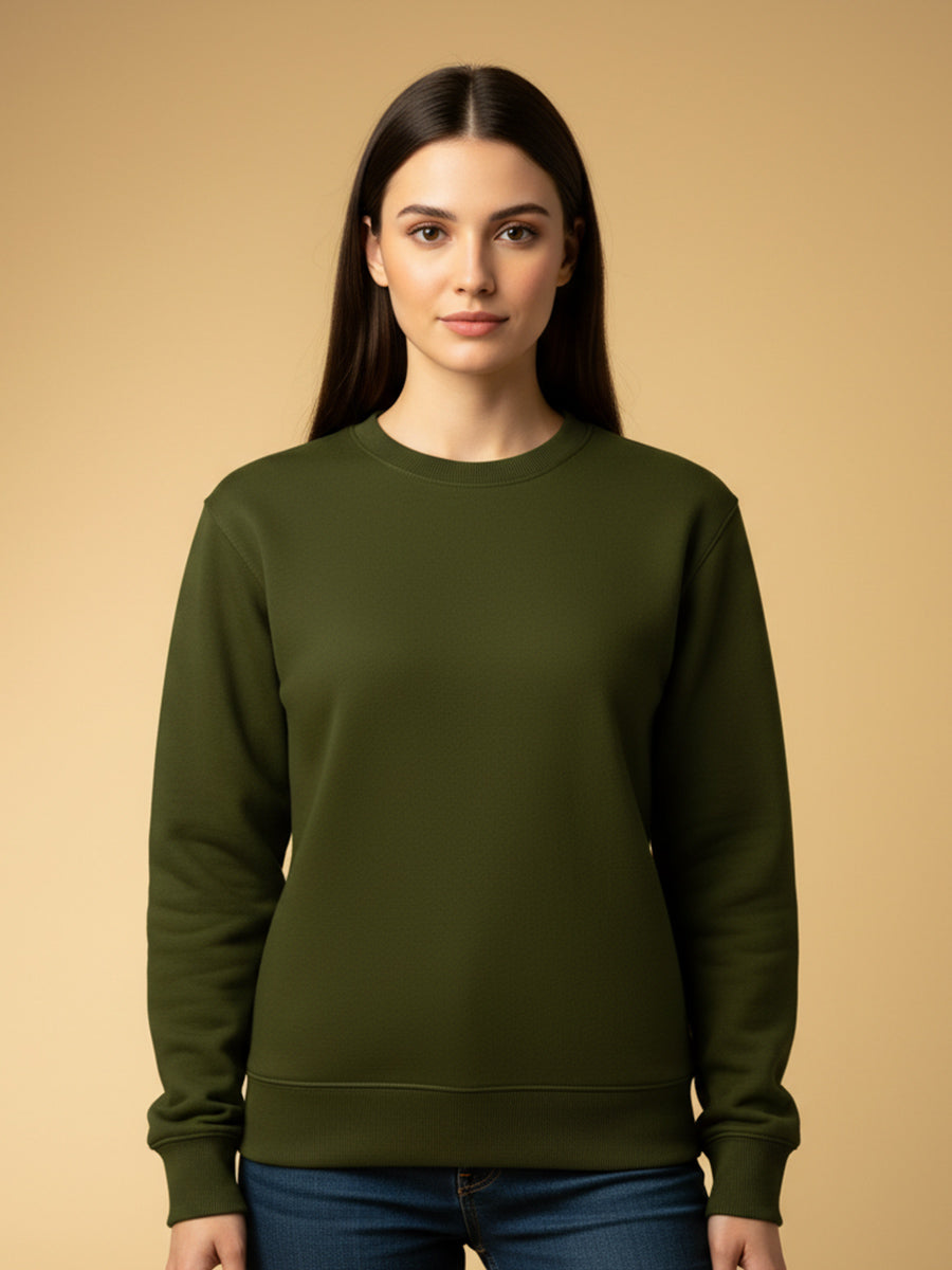Basic Olive Sweatshirt