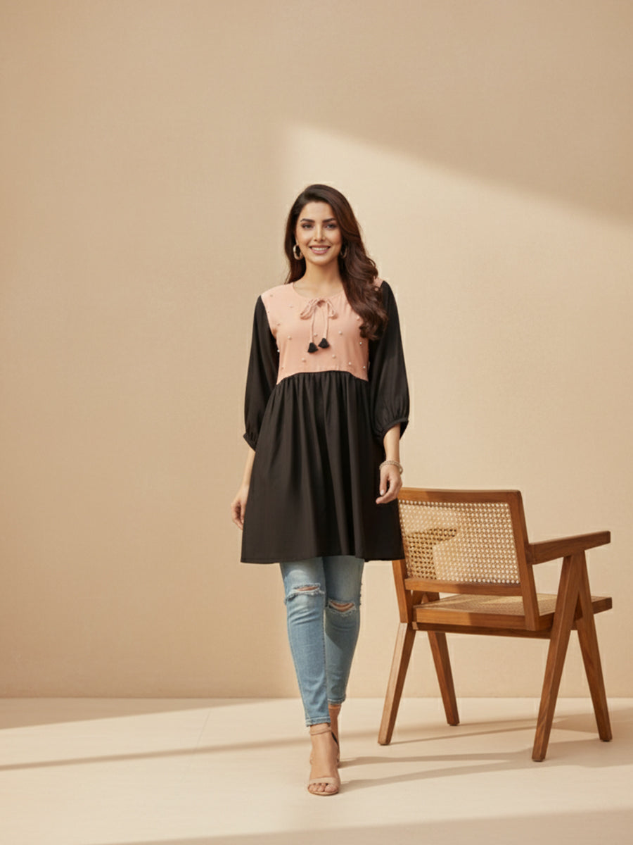 Emerald Charm Tunic Top