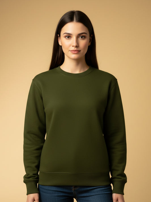 Basic Olive Sweatshirt