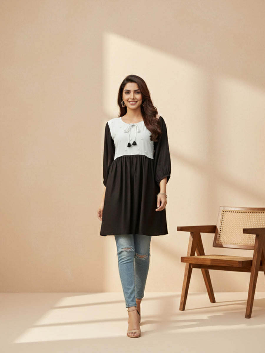 Emerald Charm Tunic Top