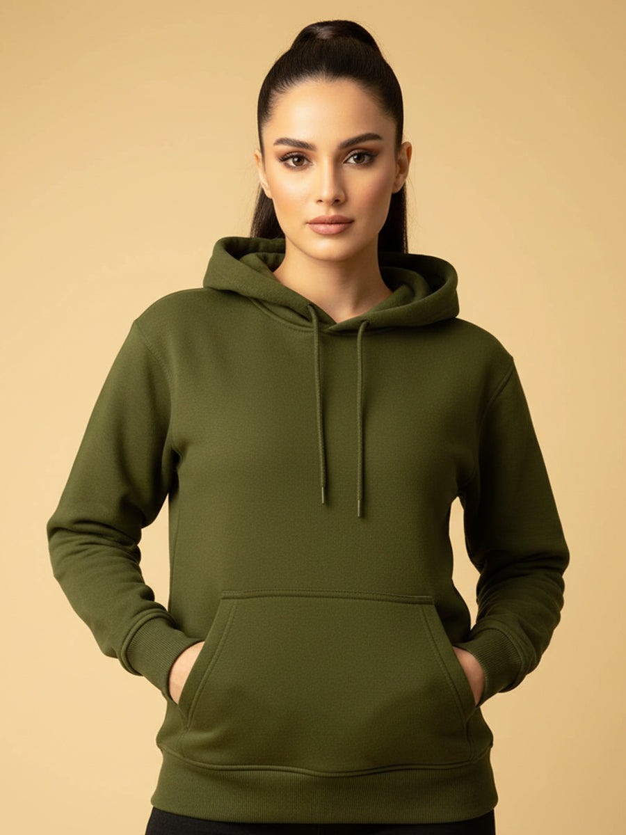 Basic Olive Hoodie